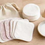 Cotons lavables bébé et bio, disques et carrés en coton, soin peau