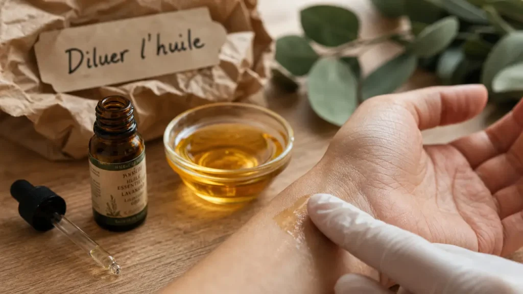 Dilution d’une huile essentielle : supports, dosage et cas où l’usage pur reste à éviter