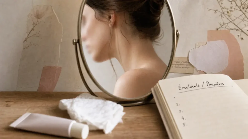 Eczéma du visage : plaques, paupières et déclencheurs à surveiller
