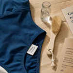 Maillot de bain recyclé en polyamide recyclé, fibres et coutures visibles