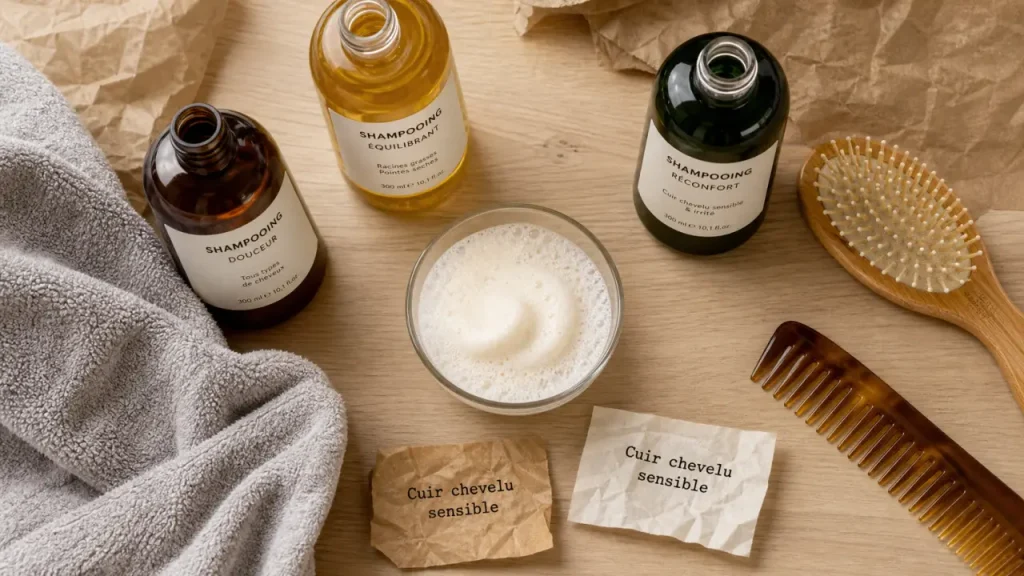Cheveux gras : quel shampoing choisir pour des racines nettes, un cuir chevelu apaisé et des longueurs préservées ?