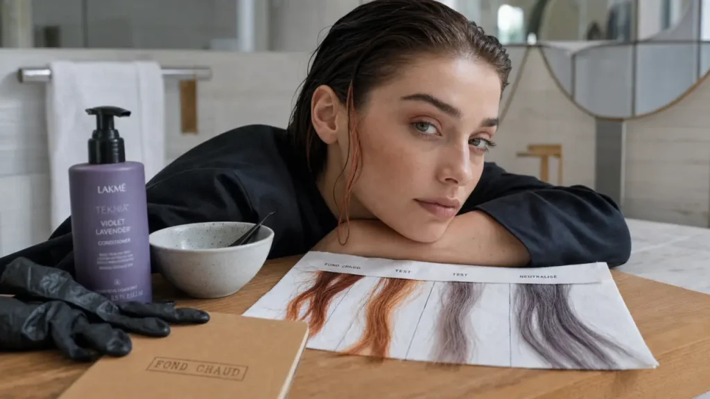 Neutraliser un reflet roux naturellement : bleu, cendré ou méthode en deux temps ?