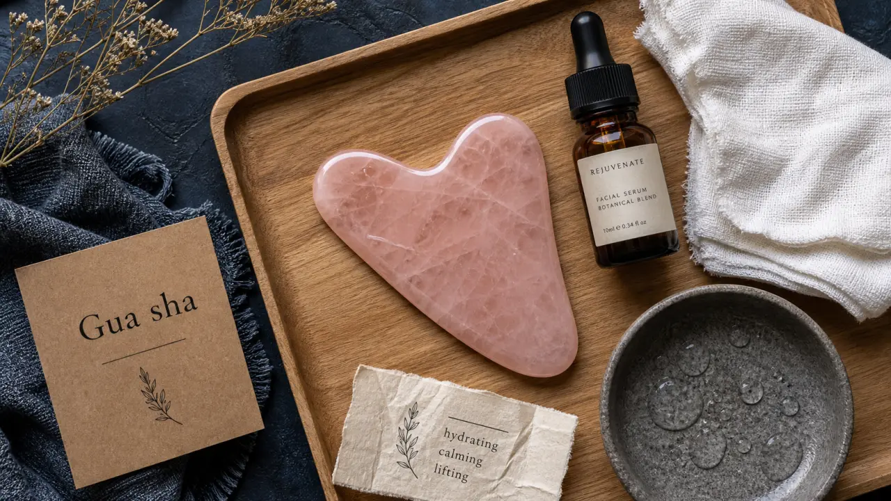 Pierre gwacha pour gua sha : gestes à 45°