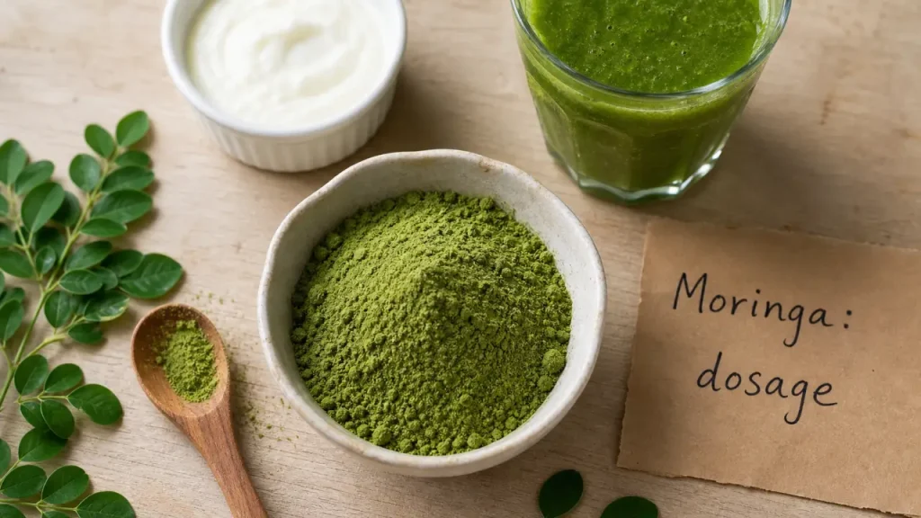 Poudre de moringa bienfait, dosage 2 à 6 g et précautions diabète