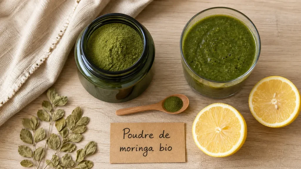Poudre de moringa bio : dosage, usages en cuisine et critères de choix