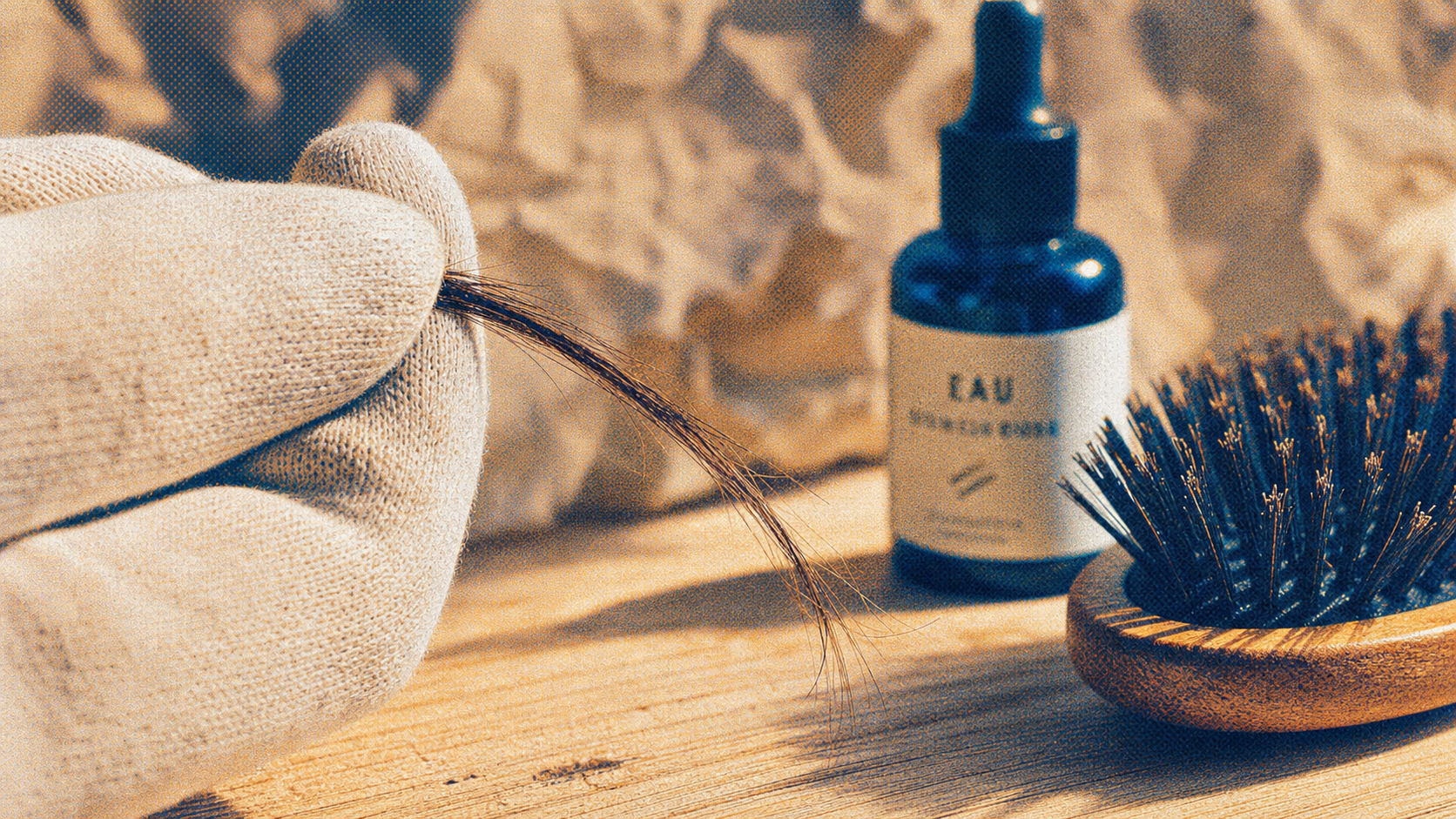 Cheveux reches, chaleur et calcaire : brins rugueux et brosse