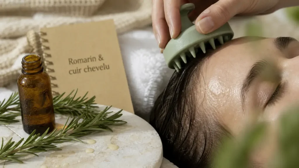 Romarin pour les cheveux : pousse, chute, pellicules et cuir chevelu apaisé