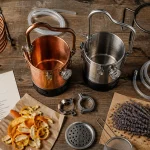 Alambic pour huiles essentielles : cuivre et inox