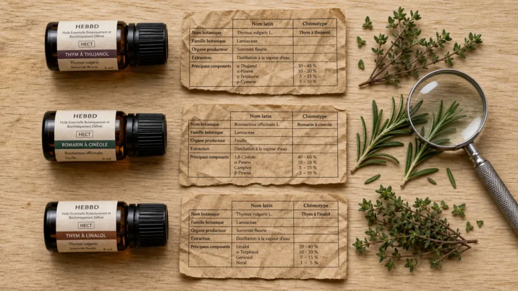 Même plante, huiles différentes : pourquoi le chémotype change l’usage des huiles essentielles