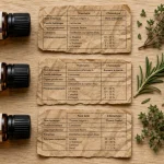 Chémotypées huiles essentielles : même plante, chémotypes différents, étiquettes et plante