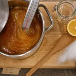 Cire au sucre recette : pâte à 129°C et test de la goutte