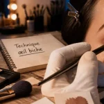 Démonstration maquillage yeux : technique œil biche, application ombre à paupières