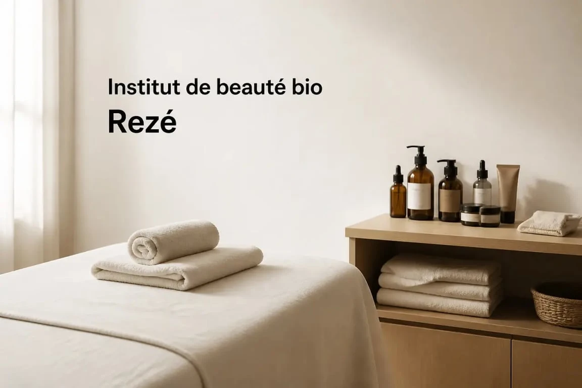 Institut de beauté bio À la Source à Rezé, cabine cocooning avec soins naturels