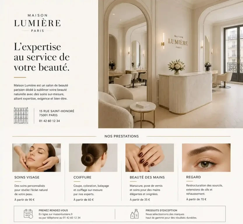 Ambiance apaisante de la Maison de Beauté Dulcenae pour un soin visage et massage à Paris