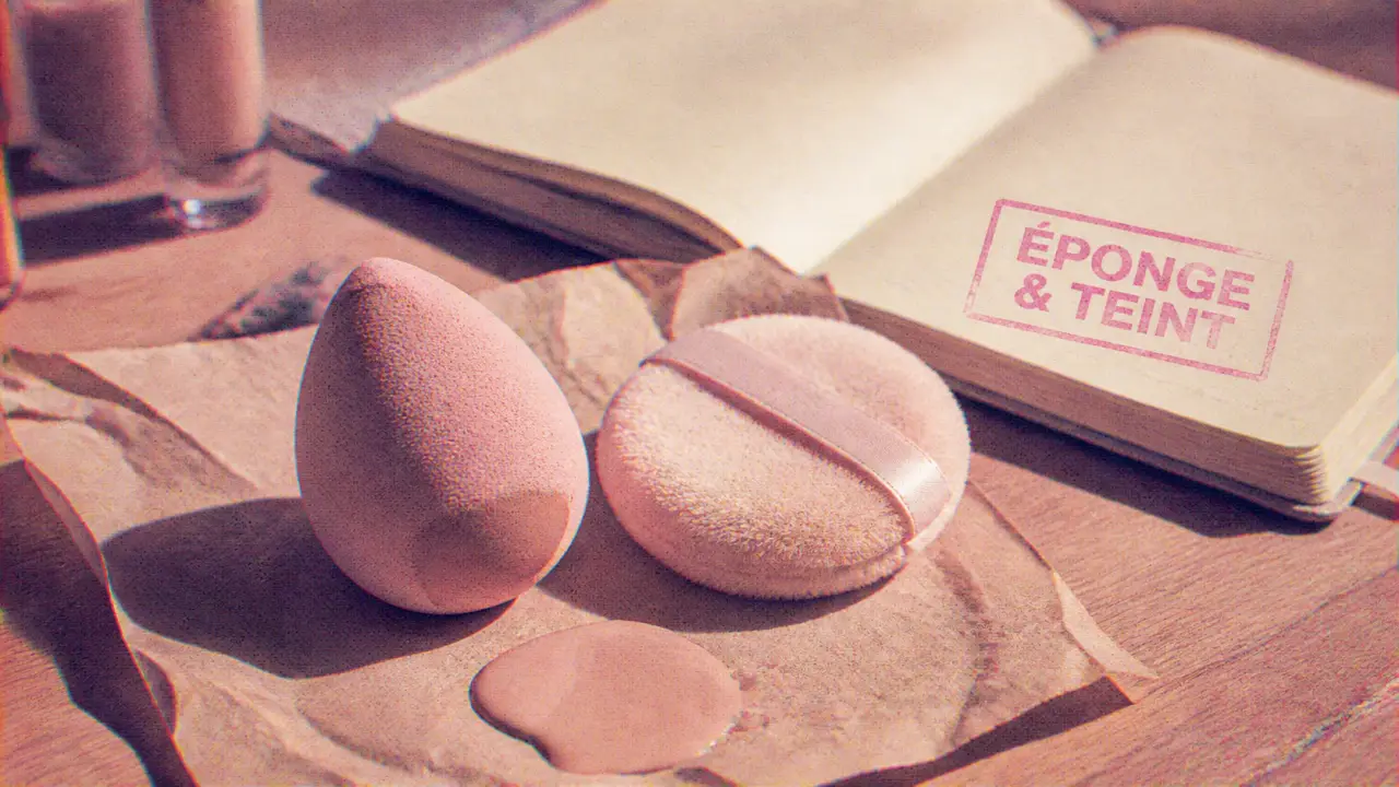 Eponge pour maquillage Blender et houppette, tapoter fond de teint, rendu sans latex