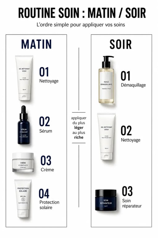 Comment optimiser sa routine beauté et son style quotidien avec l’ordre d’application du matin et du soir
