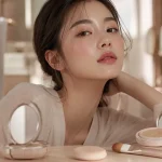 Maquillage coréen peau glowy BB crème cushion