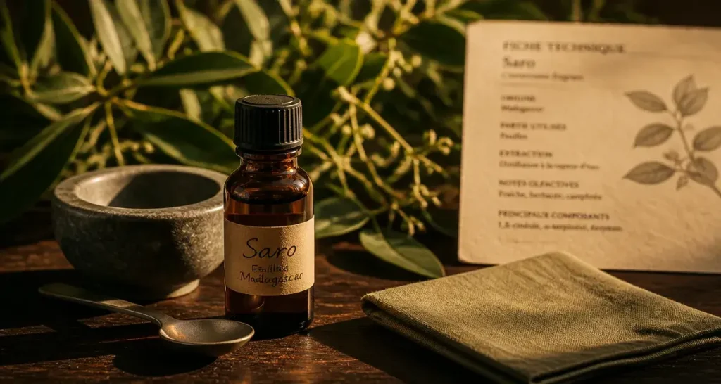 Huile essentielle de Saro : dosages, voies d’usage et alternatives pour la sphère respiratoire