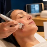 Soin visage lpg : appareil d’endermologie sur la joue