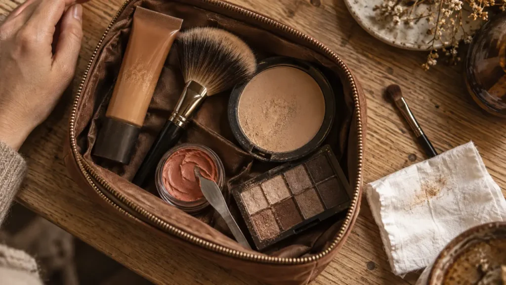 Couleur Caramel maquillage : un teint velours et des yeux intenses, avec des formules bio