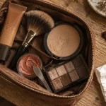 Couleur caramel maquillage : teint velours et yeux intenses, poudres bio