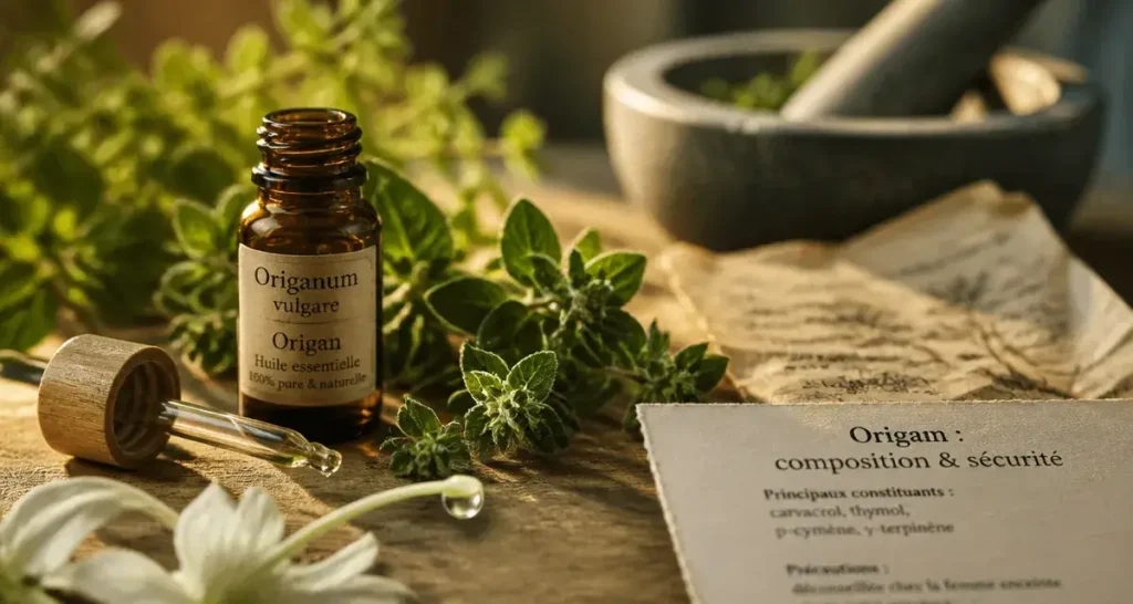 Huile essentielle d&rsquo;origan : bienfaits, usages et précautions de sécurité