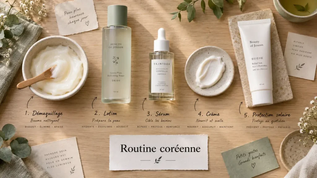Routine beauté coréenne : 10 étapes, mais pas 10 produits chaque jour