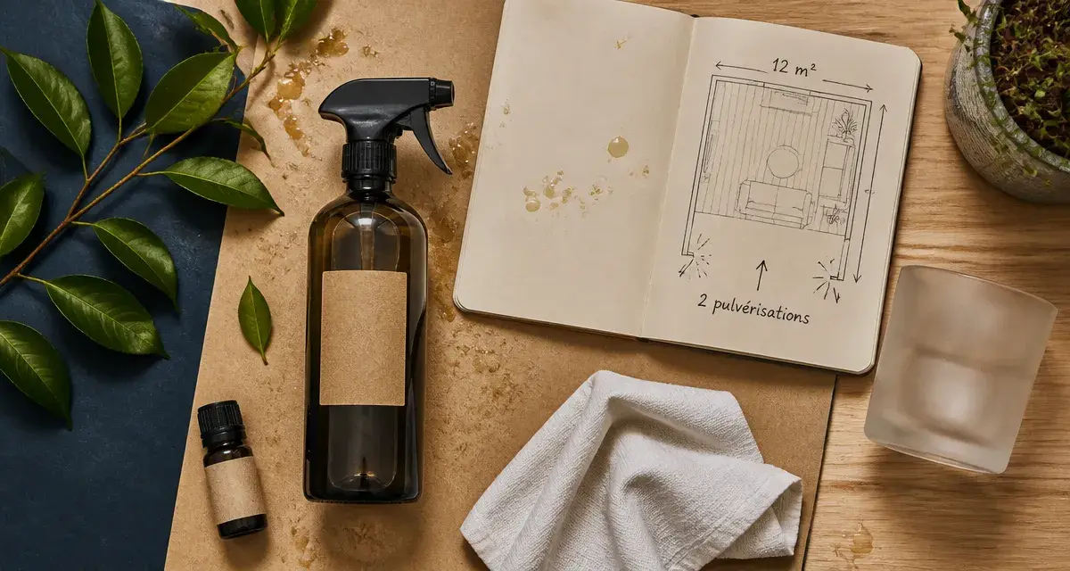 Spray huiles essentielles : flacon pulvérisateur, huiles essentielles et précautions d’utilisation