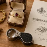 Bijoux seconde main : bague ancienne avec fiche d’expertise