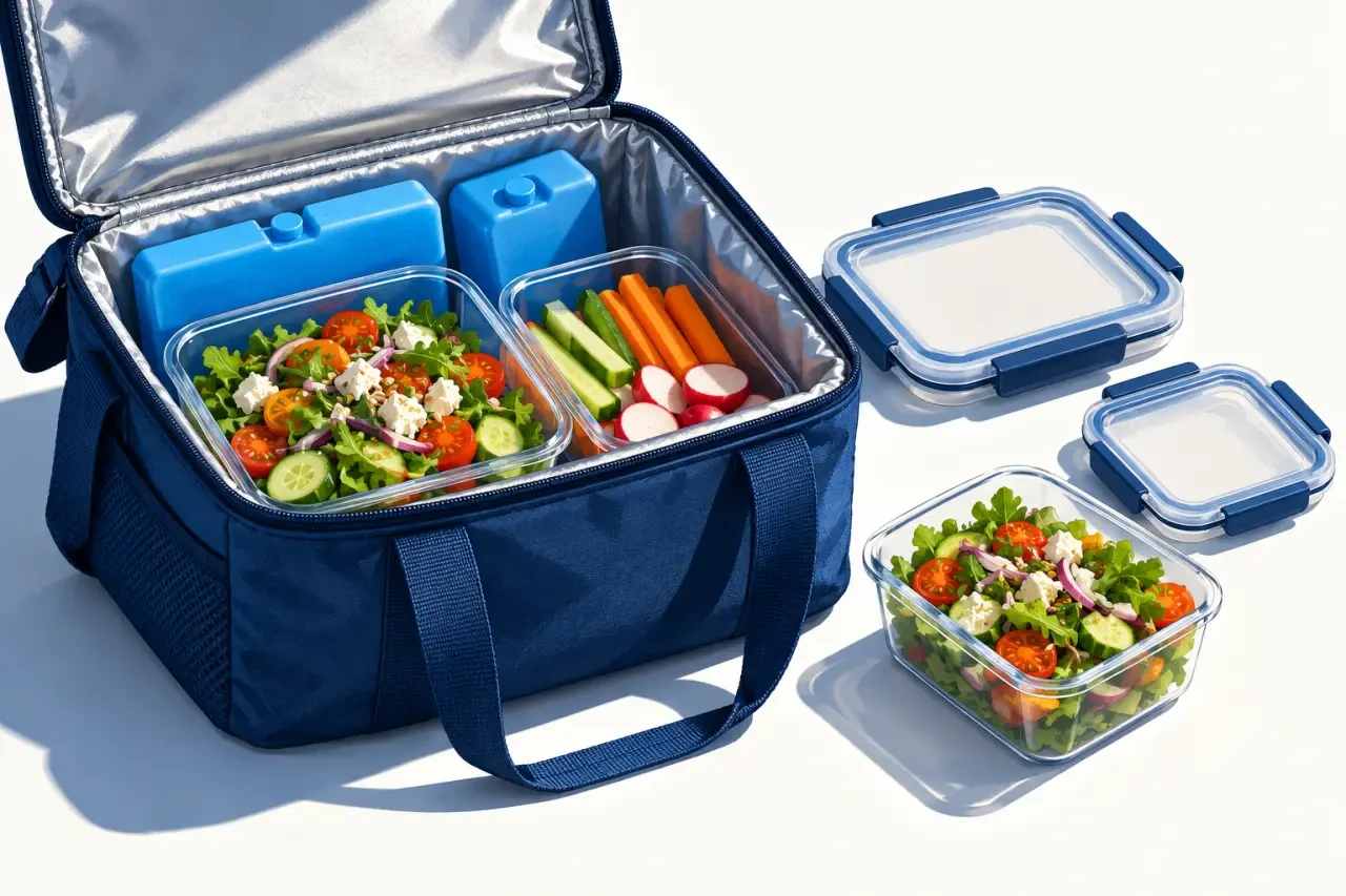 Transport des aliments au frais pour un pique-nique zéro déchet