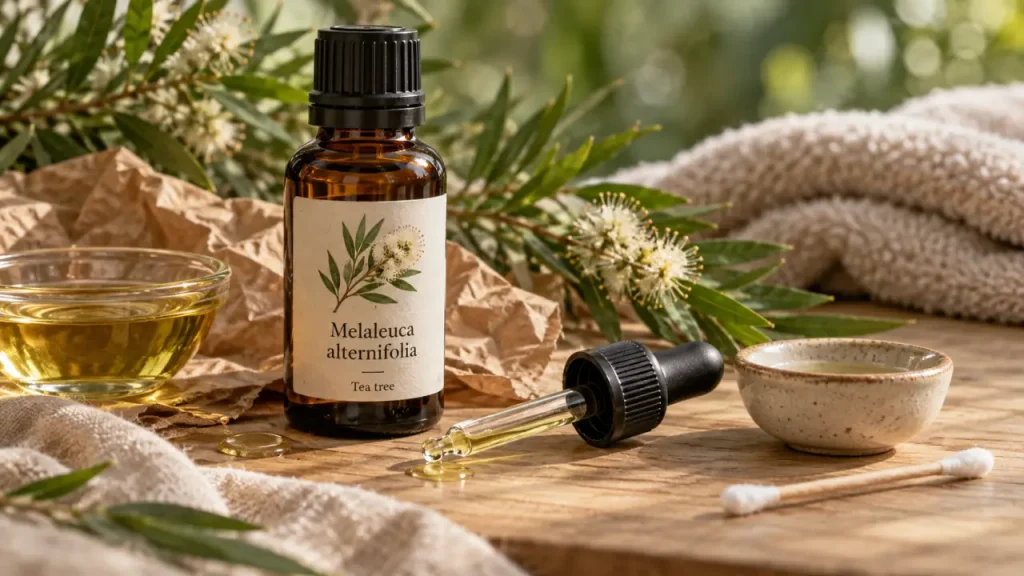 Huiles essentielles d’arbre à thé : pourquoi une goutte pure peut irriter la peau