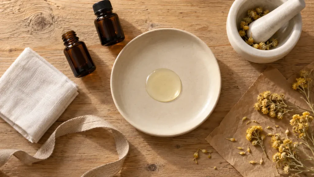 Huiles essentielles d’hélichryse : usages ciblés et précautions à connaître